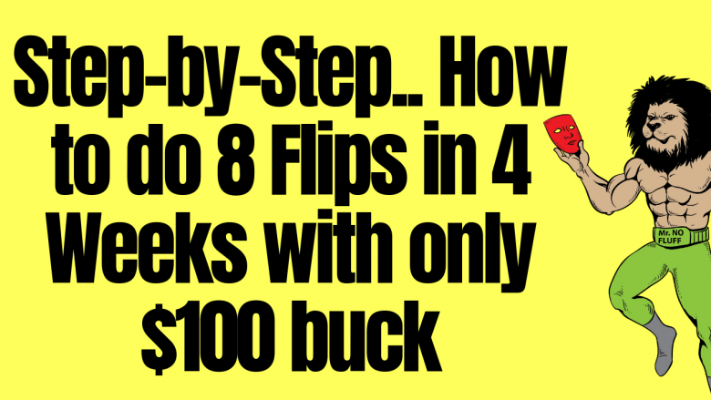 Step-by-Step.. How to do 8 Flips in 4 Weeks with only $100 buck